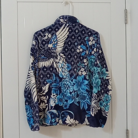 Johnny Was Biya Phoenix Velor Jacket New (Fits More Like A Small) - Picture 2 of 5